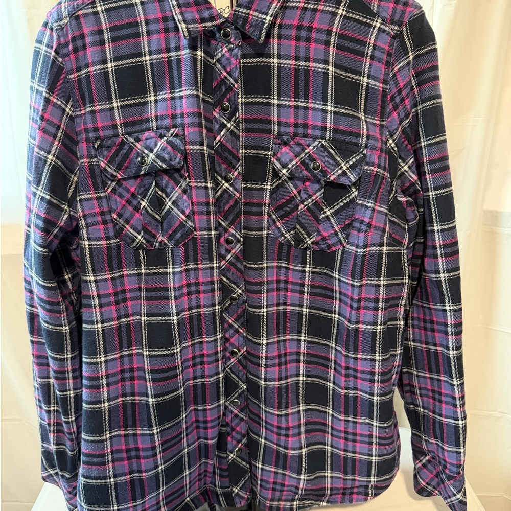 Plaid Women's Jacket - Pink and Black